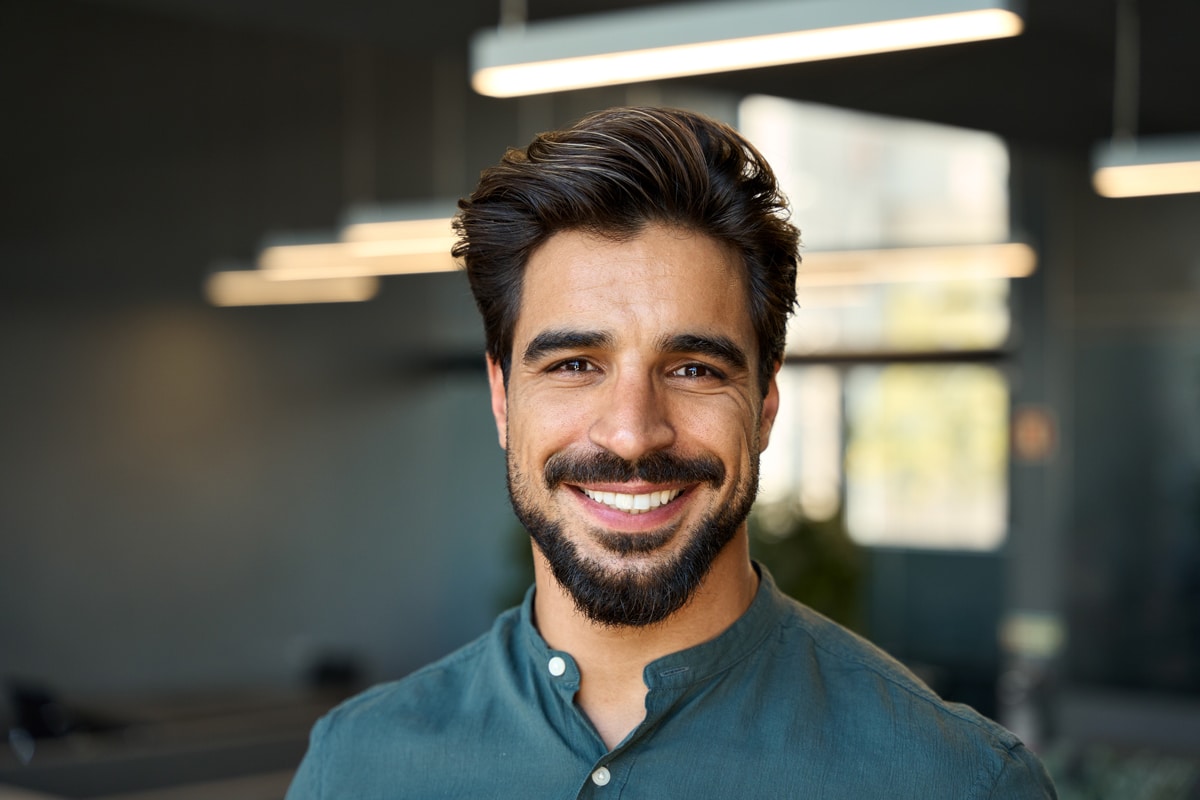 dental-cleanings-and-check-ups-at-dental-excellence-of-blue-bell mature professional man smiling with bright clean teeth